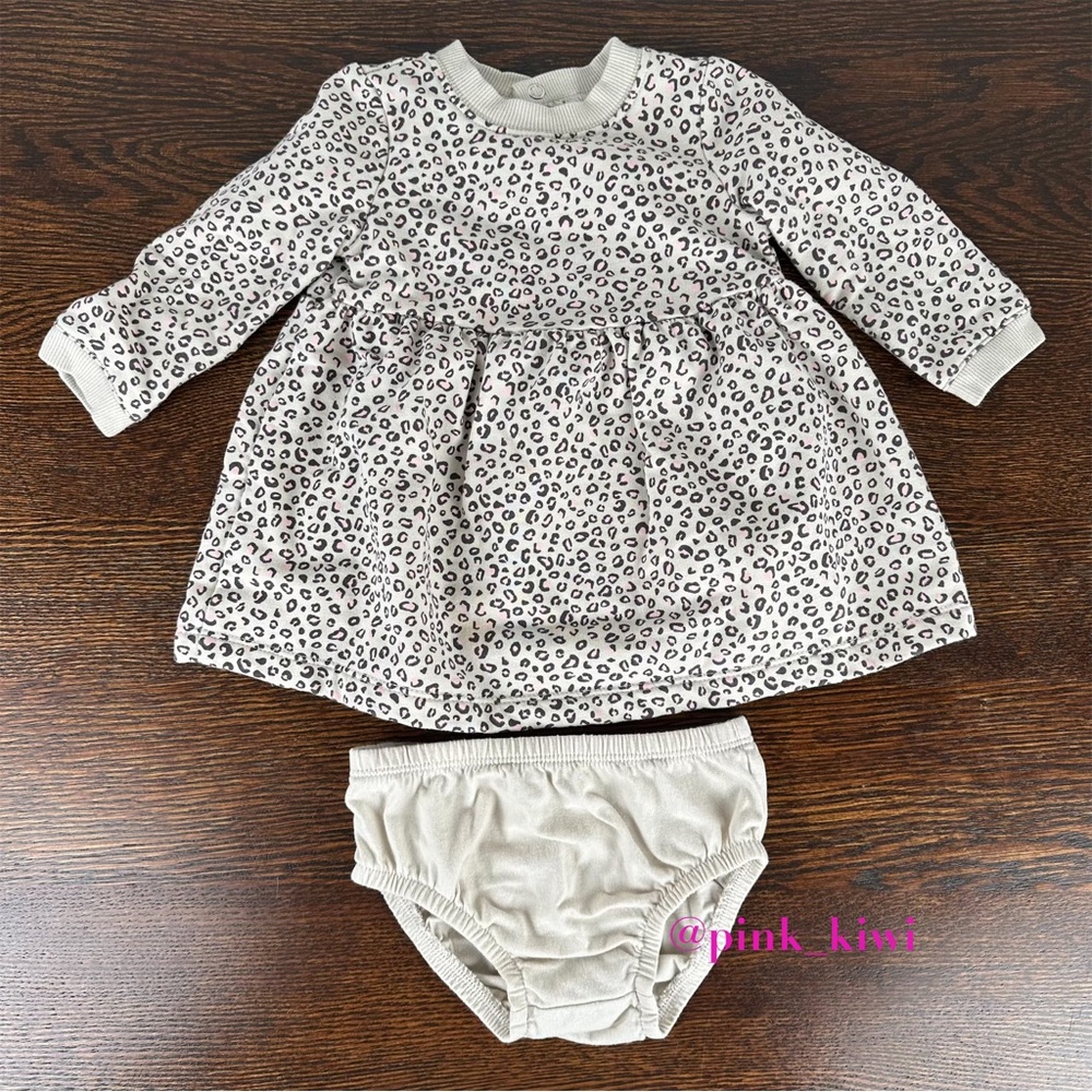Carter’s Baby Girls Cheetah Print Dress with Diaper Cover